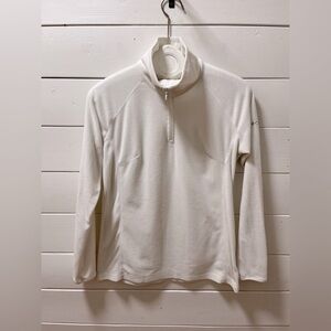 COLUMBIA – Off-White Fleece Pullover M